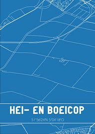 Blueprint | Map | Hei- en Boeicop (Utrecht) by Prints of Place