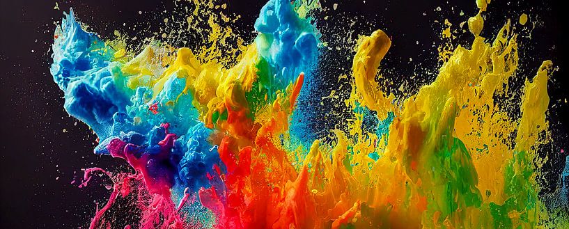 abstrakter Hintergrund Splash mit Farbverlauf 01 von Animaflora PicsStock
