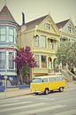 Vintage Yellow Van in San Francisco California by Carolina Reina thumbnail