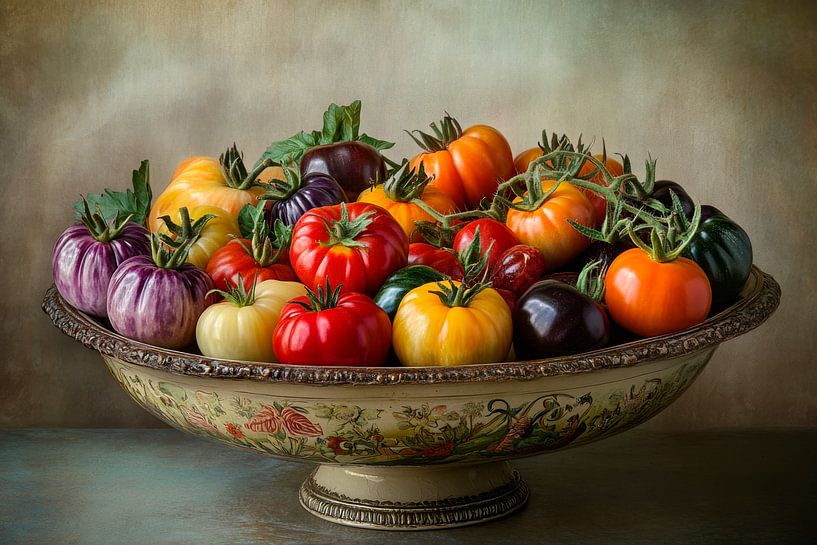 Colourful variety of tomatoes by Poster Art Shop