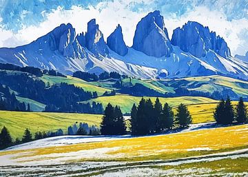 De Sciliar op de Alpe di Siusi van MIROKKU