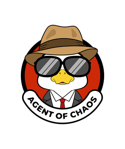 Agent Of Chaos Duck in Fedora Hat and Sunglasses