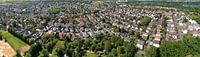 District Laubenheim van de stad Mainz, luchtpanorama