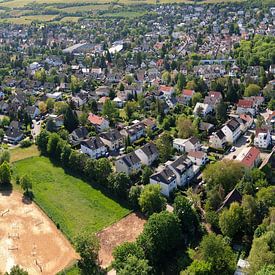 District de Laubenheim de la ville de Mayence, panorama aérien sur menard.design - (Luftbilder Onlineshop)
