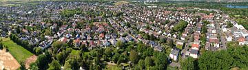 Stadtteil Laubenheim der Stadt Mainz, Luftbild Panorama von menard.design - (Luftbilder Onlineshop)