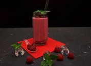 ananas-himbeer-joghurt-smoothie im glas von Babetts Bildergalerie Miniaturansicht