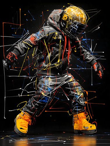 Schilderwerk van een Rebelse kunstenaar