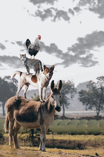 Bremen Town Musicians by Poster Art Shop