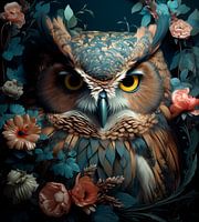 Owl blue 03