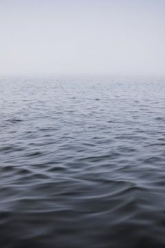 Misty Morning by the Water: A Minimalist Masterpiece by Hevonax Photography