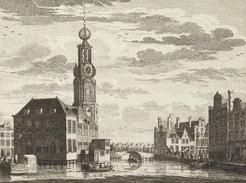 Singel en Munttoren te Amsterdam