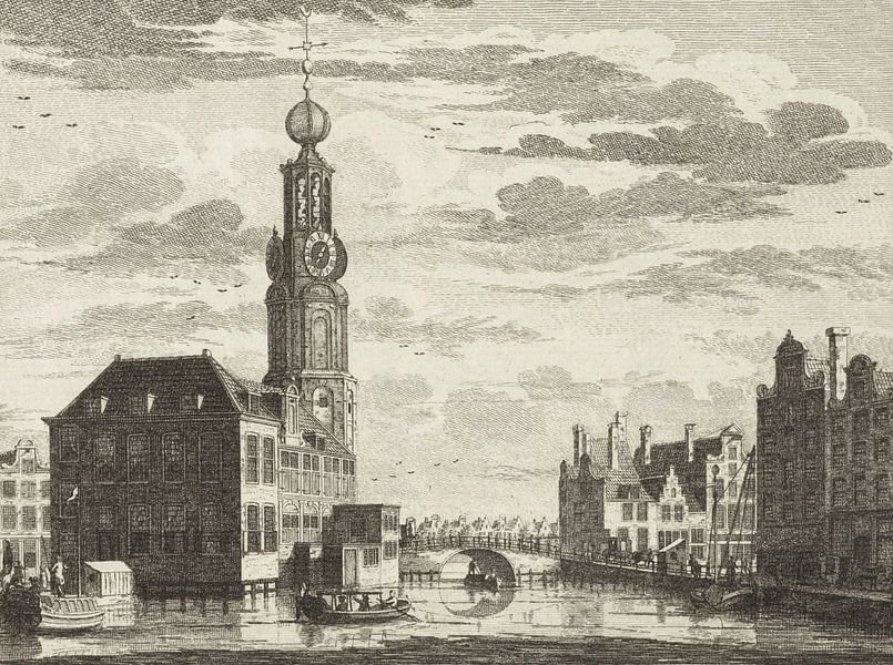 Singel und Munttoren in Amsterdam von Atelier Liesjes