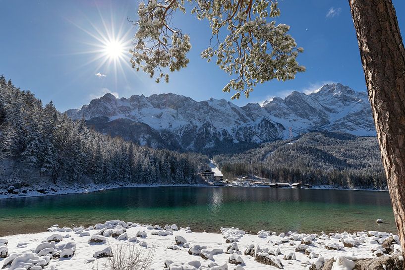 Sonniger Tag am Eibsee von Teresa Bauer