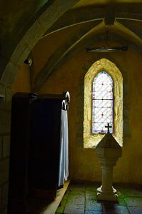 Beichtstuhl in französischer Kirche