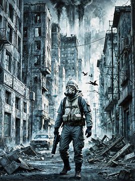 Echo van de Laatste Stad – Post-apocalyptisch Portret van Retrotimes