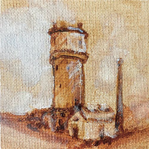 Watertoren Sliedrecht koffie schilderij