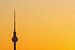 Fernsehturm Berlin im Sonnenuntergang von Frank Herrmann