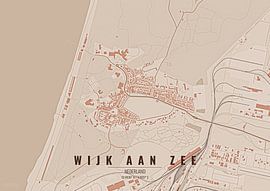 Stadtplan von Wijk aan Zee von Stef van Campen