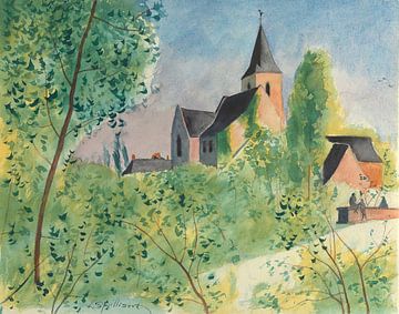 Léon Spilliaert - Landschap voor "Au temps que Nanette était perdue" (van 1930 tot 1931) van Peter Balan