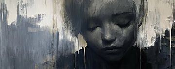 Serene Slumber van Abstract Schilderij
