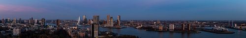 Panorama-Rotterdam in der Nacht