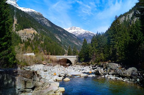 Zwitserse bergen met water