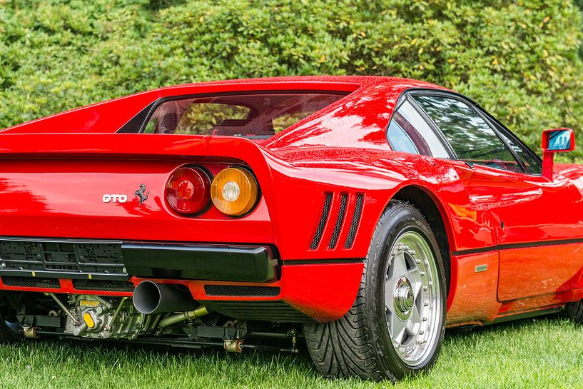 Ferrari 288 GTO jaren '80 sportwagen achteraanzicht van Sjoerd van der Wal Fotografie