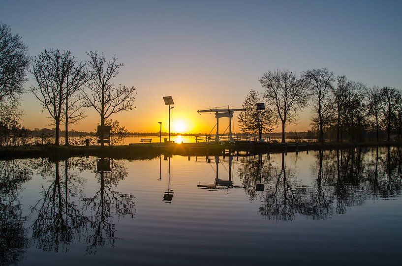 Sunrise at Reeuwijkse plassen by Rinus Lasschuyt Fotografie