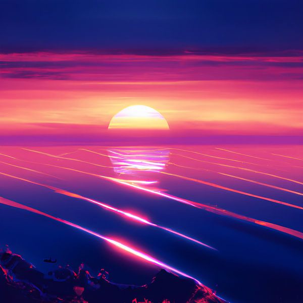 Synthwave-Stil von Rick Groenewegen