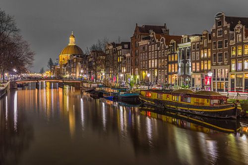 Singel in Amsterdam in de avond - 4