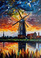 Windmill by the river