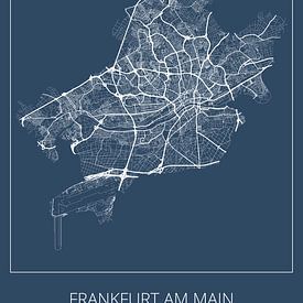 Frankfurt am Main, blau von Geodat