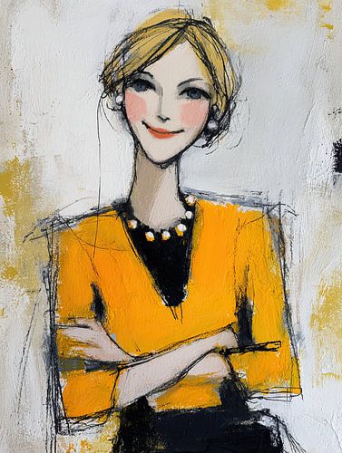 Terschelling woman painting