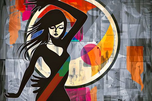 vrouw abstract portret