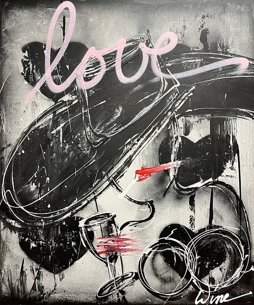 Love - by Geoffrey Wijn (Wine) by Geoffrey Wijn - WINE ART GALLERY
