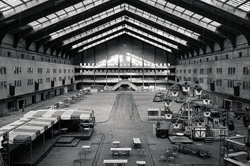 Die Zentrale Markthalle in Amsterdam | in schwarz-weiß