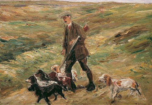 Jager in de duinen, Max Liebermann