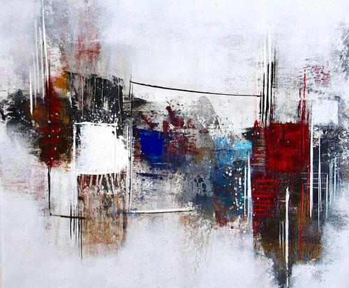 Composition with madder red by Claudia Neubauer