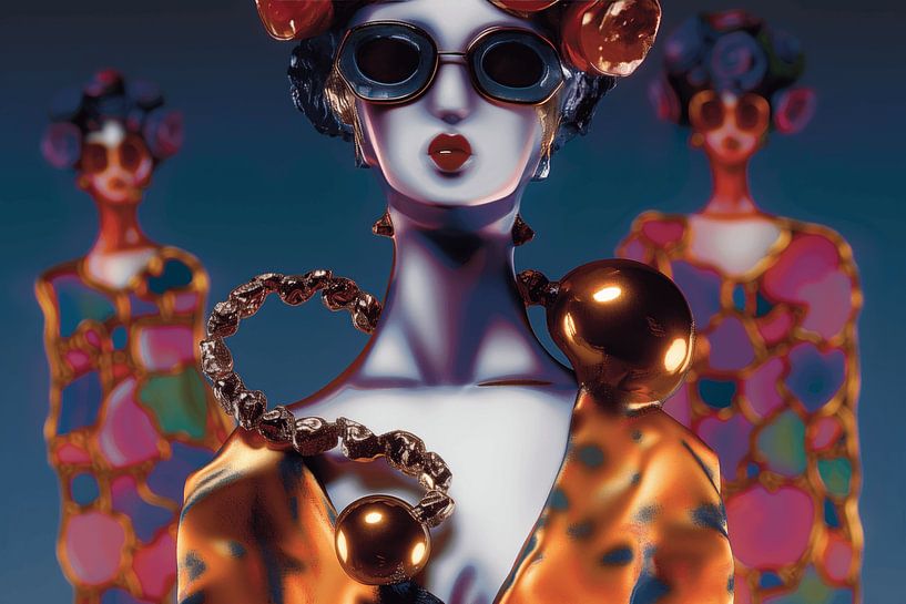 Fashionista with jewellery by Ton Kuijpers