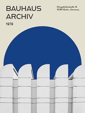Bauhaus Archiv - Architectuur Print van MDRN HOME