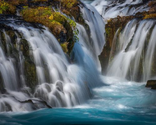 Brúarfoss Waterval in Detail