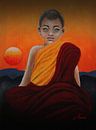 Buddhismus - Little Monk van Iwona Sdunek alias ANOWI thumbnail