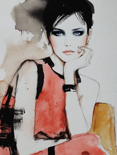 Moderne fashion illustratie