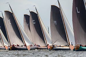 Skûtsje classique à la voile de frison Tjalk sur Sjoerd van der Wal Photographie