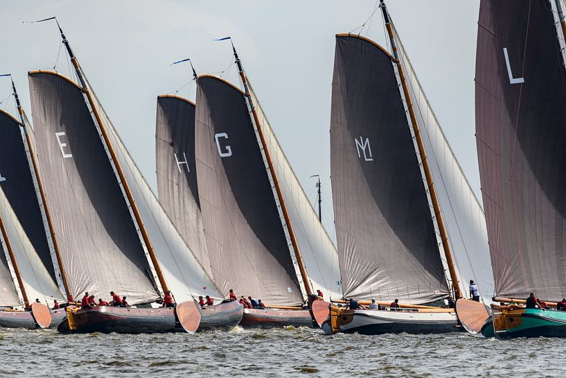 Skûtsje classic Frisian sailing Tjalk ships by Sjoerd van der Wal