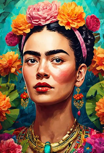 farbenfrohe Frida von Dreamy Faces