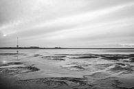 Landscape photography of the Sand Motor - black and white - Kijkduin by Tim als fotograaf thumbnail