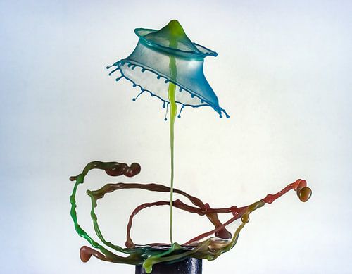 Liquid ART - Rotations Tropfen von Stephan Geist
