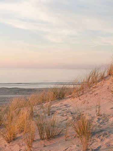Serene Strand Zonsondergang Wijk aan Zee, Nederland