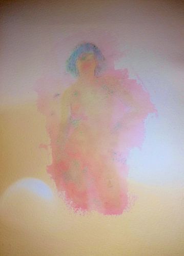 Abstract nude portrait woman